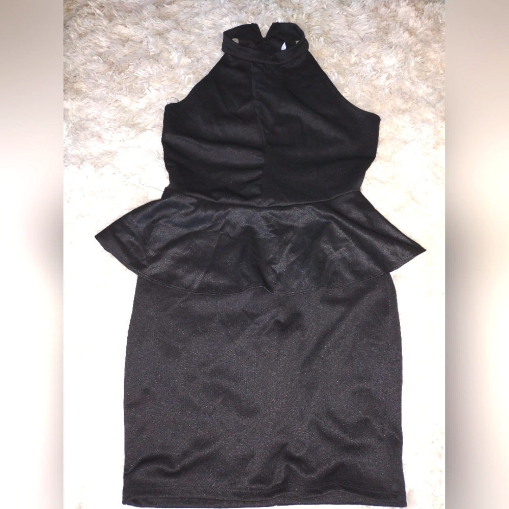 Silky used once v see thru front dress